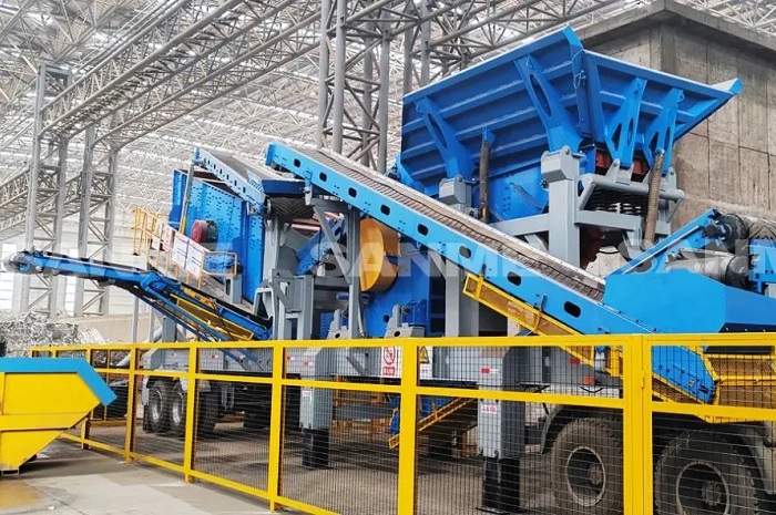 時(shí)產(chǎn)值近600萬！山美移動(dòng)式破碎篩分一體站助力江蘇高碳鉻鐵礦破碎項(xiàng)目建設(shè)