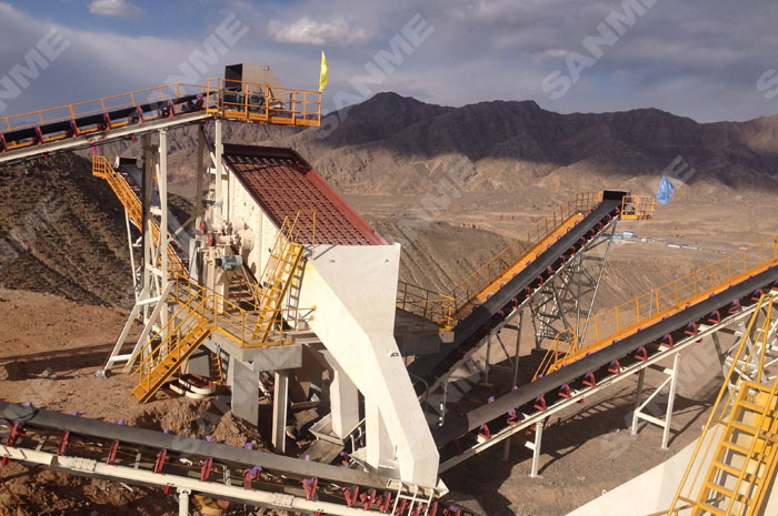 青海時(shí)產(chǎn)600噸石灰石破碎生產(chǎn)線(xiàn)