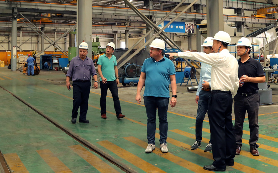 高能環(huán)境、青島合能、奧地利Thoni公司領導蒞臨山美股份考察指導