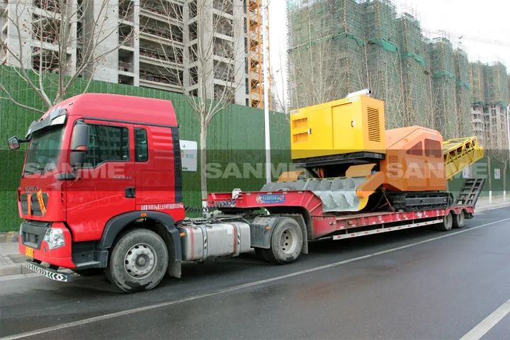 顛覆傳統(tǒng)裝車方式，山美履帶式取料機(jī)助您實(shí)現(xiàn)降本增效、節(jié)能減排！