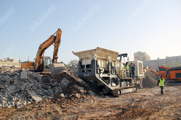 哪個(gè)移動(dòng)破碎站廠家好？看山美的！PP系列