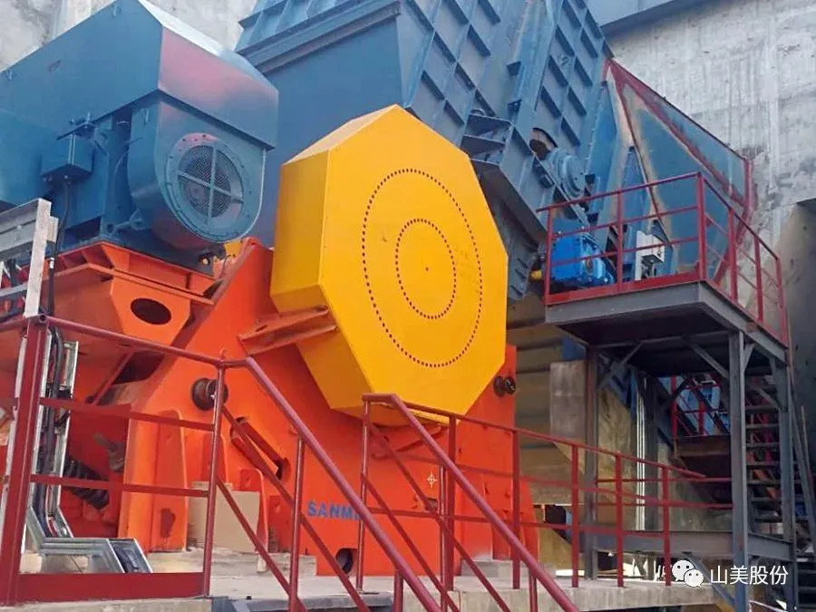 上海山美顎式破碎機性能優(yōu)勢施工現場
